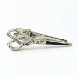 Krawattenklammer Schere silberfarben Friseuer /Schneiderin / Schneider