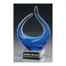 Kristall - Crystal Laguna Award 220 mm, Preis ist incl.Text & Logogravur, keine weiteren Kosten