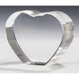 Kristallglas Herz   80x65x34mm in bl.Geschenkbox