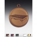 Medaille Billardtisch mit se  50mm,  bronzefarben,...