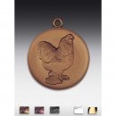 Medaille Brahama Huhn mit se  50mm,   bronzefarben, siber- oder goldfarben