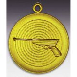 Medaille D=50 Pistole gold