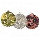 Medaille D=50mm Beach - Volleyball gold, silber und...