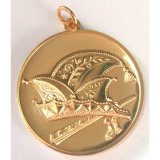 Medaille D=50mm Narrenkappe  gold