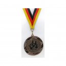 Medaille D=70mm, 5 Tauben inkl. 22mm Band, Bronzefarbig