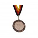 Medaille D=70mm, Bowling inkl. 22mm Band, Bronzefarbig
