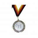 Medaille D=70mm, Cheerleader inkl. 22mm Band, Silberfarbig