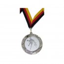 Medaille D=70mm, Handball (H) inkl. 22mm Band, Silberfarbig