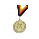 Medaille D=70mm, Pudelknig inkl. 22mm Band, Goldfarbig