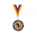 Medaille D=70mm, Schlagball inkl. 22mm Band, Bronzefarbig