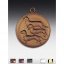 Medaille Dackel, 3er  mit se  50mm,  bronzefarben,...