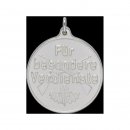 Medaille Fr besondere Verdienste, 40 mm, versilbert, mit se und Ring