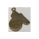 Medaille Fussball + Schuh bronze