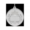 Medaille Krone, 40 mmecht Silber, mit Öse und Ring