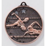 Medaille Schwimmen 52mm bronze 26 Gramm / Strke 5mm Zamak