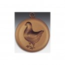 Medaille Taube, Kingtaube mit se  50mm, bronzefarben, siber- oder goldfarben