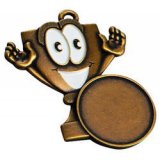 Medaille fr Kinder bronze 42x46 mm, fr 25mm