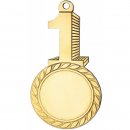 Medaille in gold, silber oder bronzefarben, Emblem, Band...