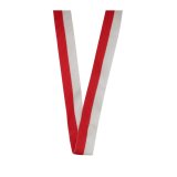 Medaillen-/Halsband 22 x 75 mm  R O T - WEISS