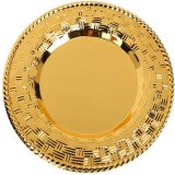 Metallteller gold 25,5cm