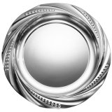 Metallteller silber 50cm