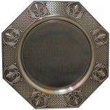 Metallteller 8ck  22cm incl . einer Wunsch Text Gravur