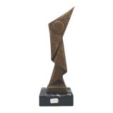 Metalltroph�e neutral H.36cm