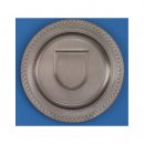 Metallwappenteller  23cm