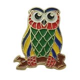 Pin Eule �19 x 24 mm bunt