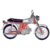 Pin HONDA Benly 50 S rot/silber von Euro-Pokale