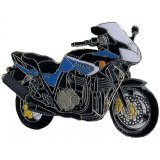 Pin KAWASAKI ZRX 1200 S Modell 2002 blau von Euro-Pokale