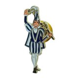 Pin Karneval Prinz blau 19x35 mm