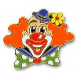 Pin Karnevalspin - Clownsgesicht in ca. 30 x 24 mm...