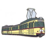 Pin Straenbahn Krefeld beige/rot* von Euro-Pokale