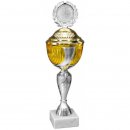 Pokal Antonia Silber-Gold H=375 mm D=120 mm