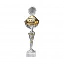 Pokal Clara Silber-Gold H=445 mm D=140 mm