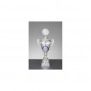 Pokal Phililla Silber-Blau H=468 mm D=140 mm