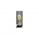 Pokal Pilar Silber-Gold H=405 mm D=140 mm