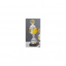 Pokal Pilar Silber-Gold H=438 mm D=160 mm