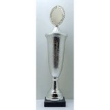 Pokal mit silbernem Metalbecher auf Marmorsockel 360mm...
