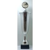 Pokal mit silbernem Metalbecher auf Marmorsockel 495mm...