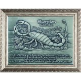 Relief aus Zinn 44x34cm