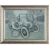 Relief aus Zinn 44x34cm