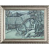 Relief aus Zinn 44x34cm