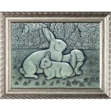 Relief aus Zinn 44x34cm
