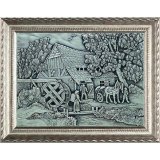 Relief aus Zinn 44x34cm