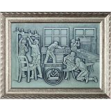 Relief aus Zinn 44x34cm