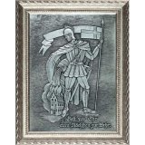 Relief aus Zinn 44x34cm