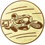 Rennmotorrad (50)mm goldfarben