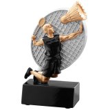 Resinfigur Badminton H. 127mm